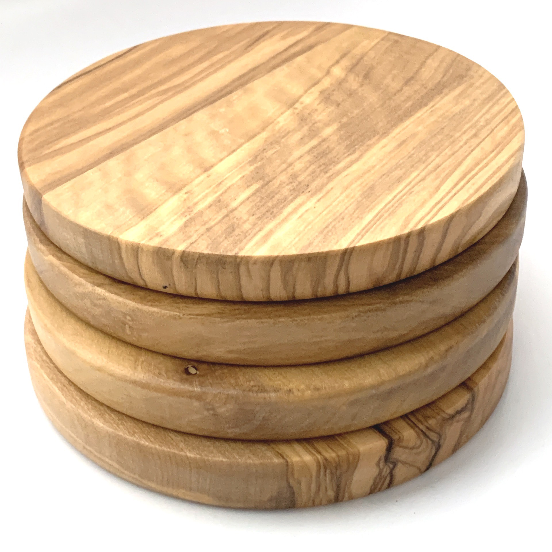 Olive Wood/Glass Coaster