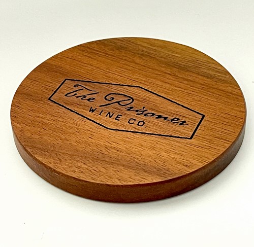 Acacia Wood/Glass Coaster